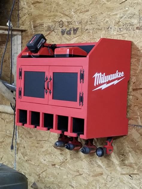 drilling tool metal box|tool box with charging station.